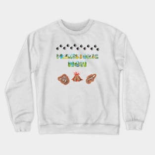 Prehistoric Mom - funny dinosaur shaped letters gift for mum Crewneck Sweatshirt